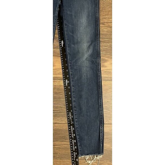 Madewell 9” Skinny Stretch High Rise Jeans Size 25 Petite Raw Hem‎ - Picture 6 of 8